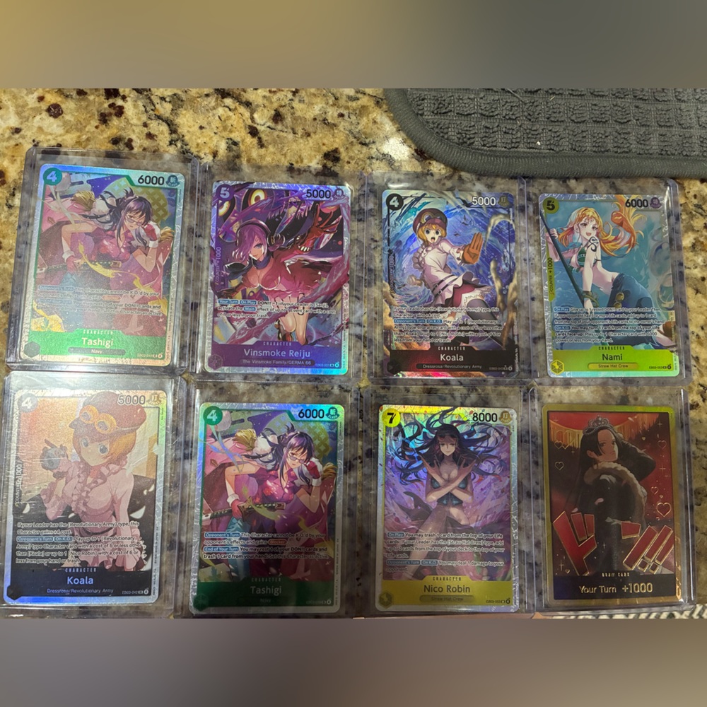 One piece trading cards